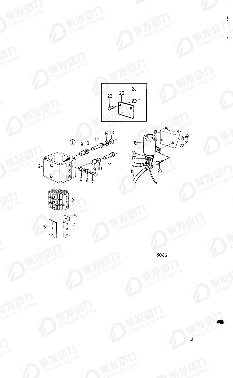 VOLVO Insulating plate 471212 Drawing